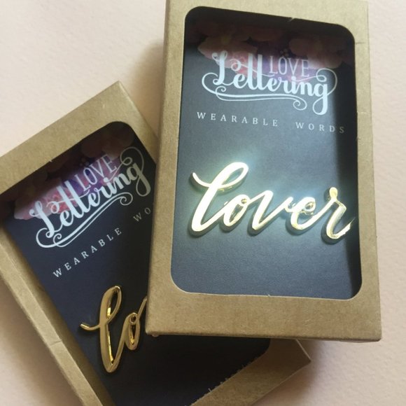 Gold Plated Word Pins - Picture 5 of 6